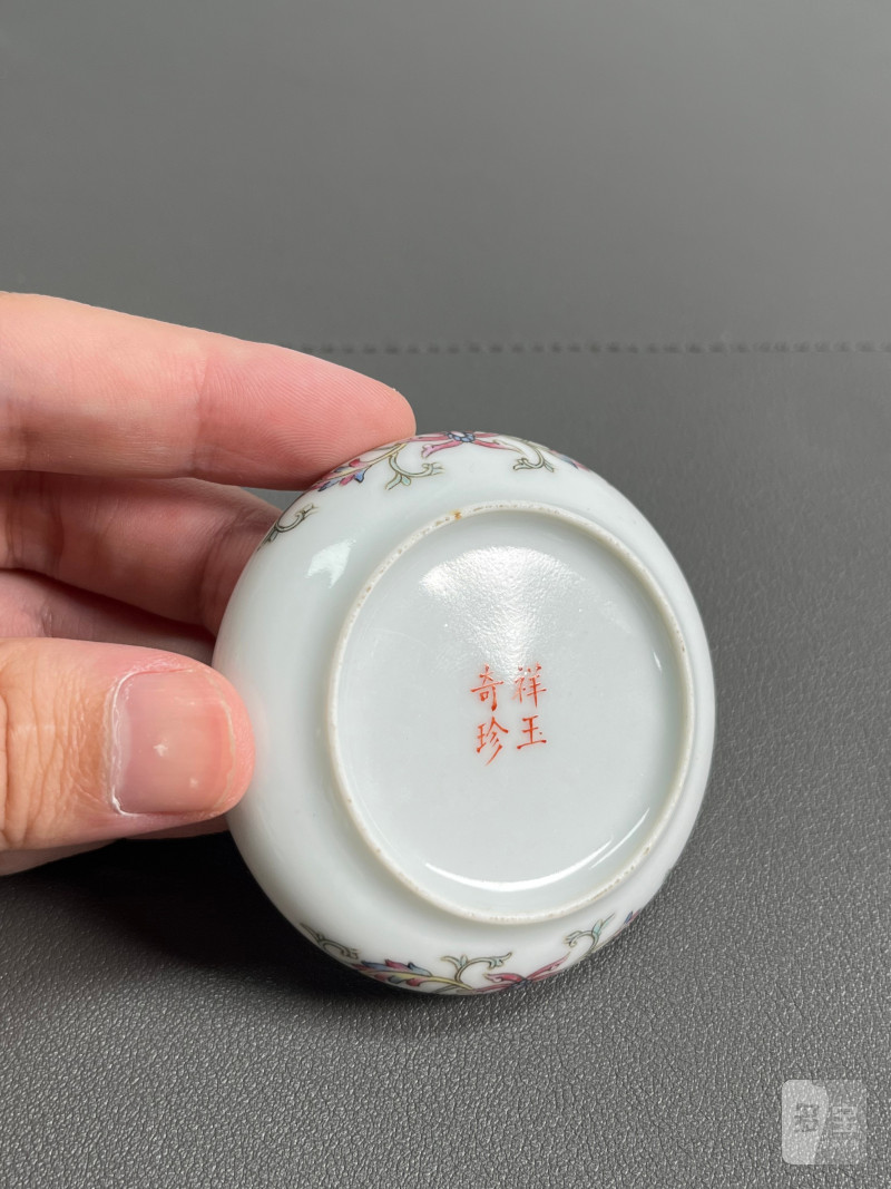 民国  粉彩高仕图印盒 - 图19